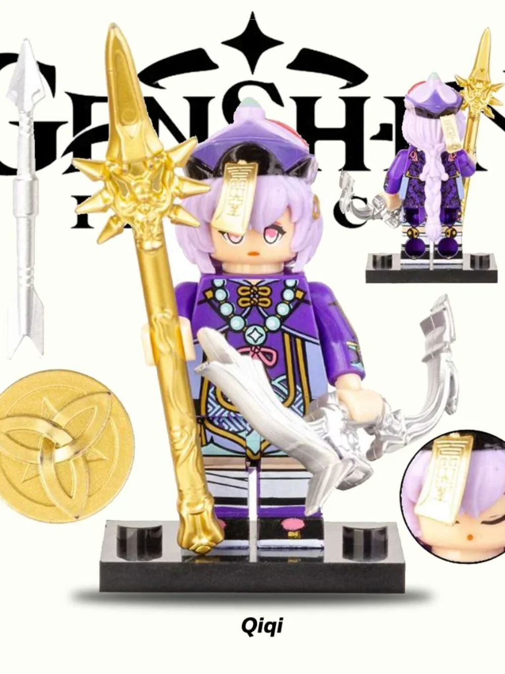 Game Genshin Impact Raiden Shogun Custom Minifigures birthday gift for him
